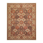 8x10 Hand Knotted 100% Wool Peshawar Traditional Oriental Area Rug Tan, Brown Color